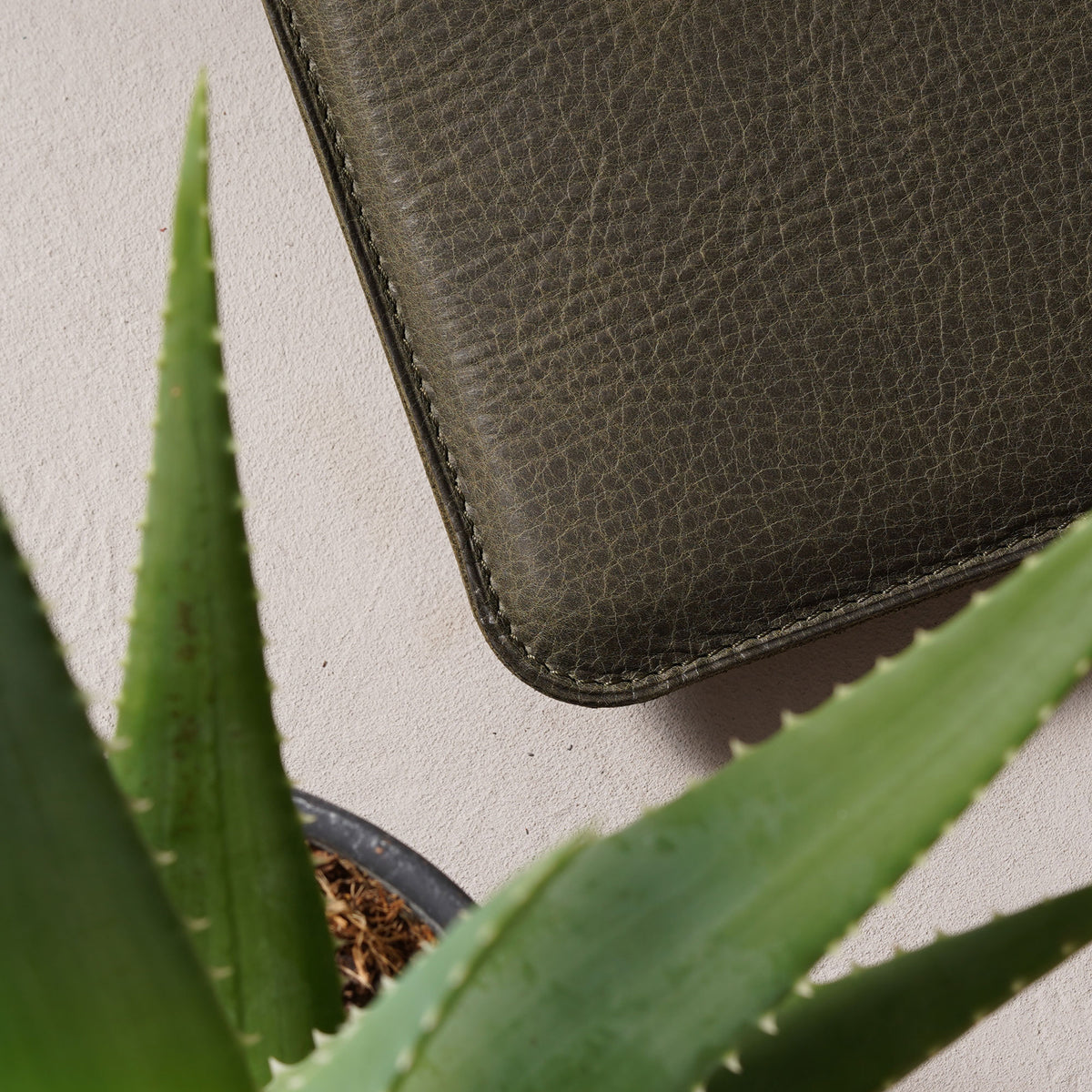 Housse d'ordinateur en cuir basic