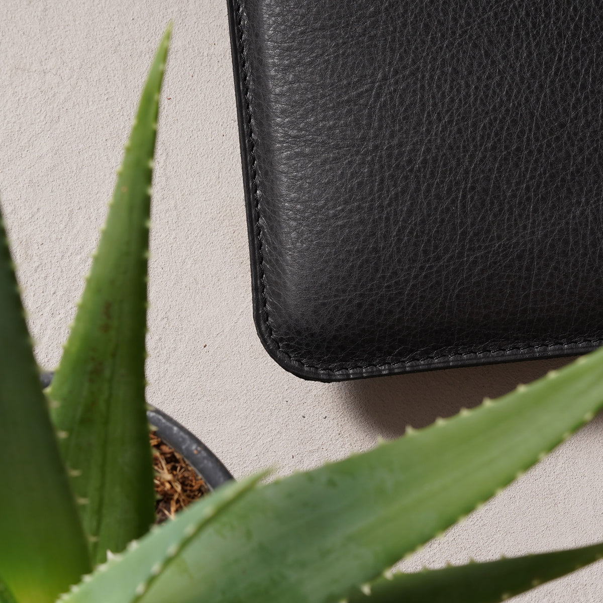 Housse d'ordinateur en cuir basic