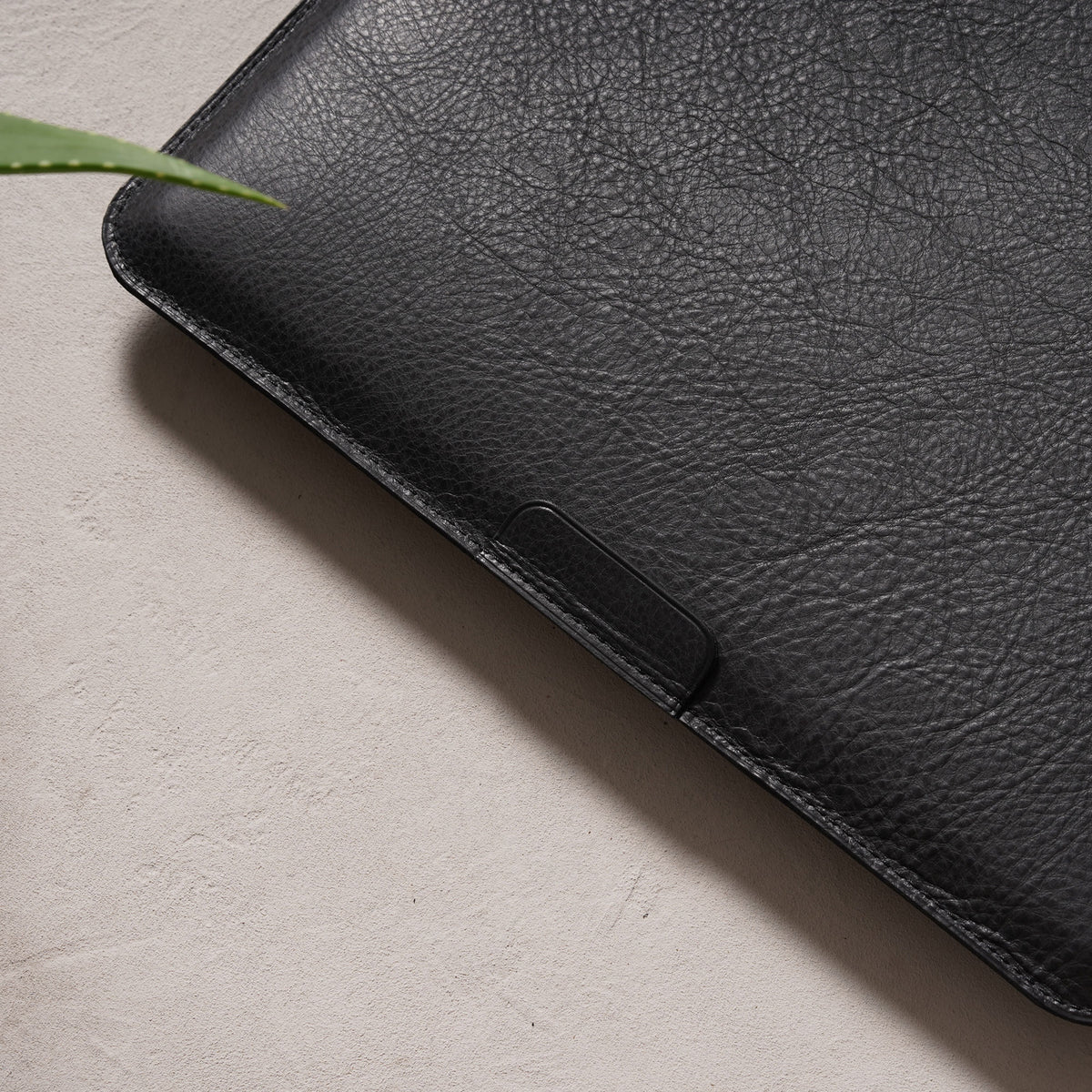 Housse d'ordinateur en cuir basic