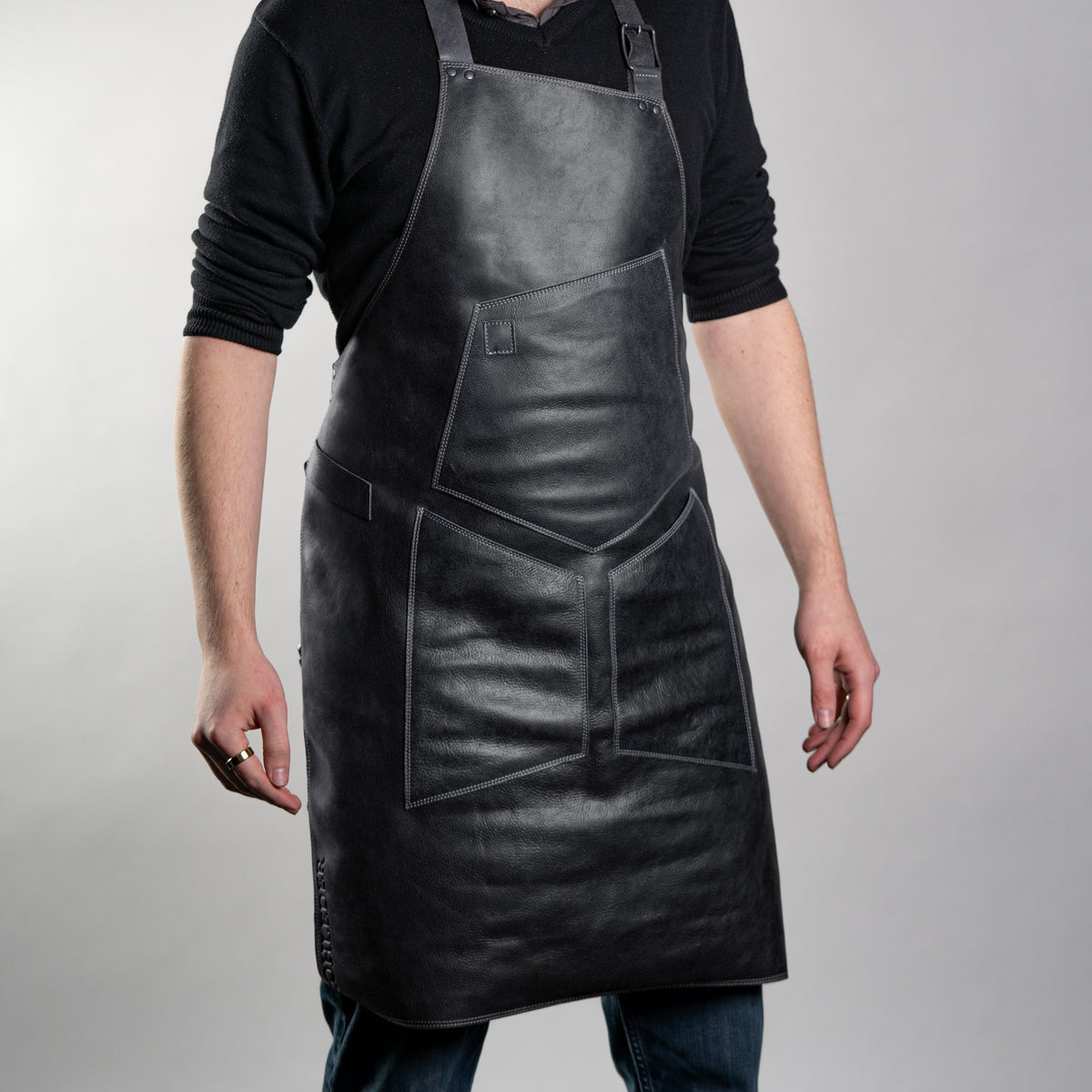 Tablier de cuisine en cuir 'Toro'