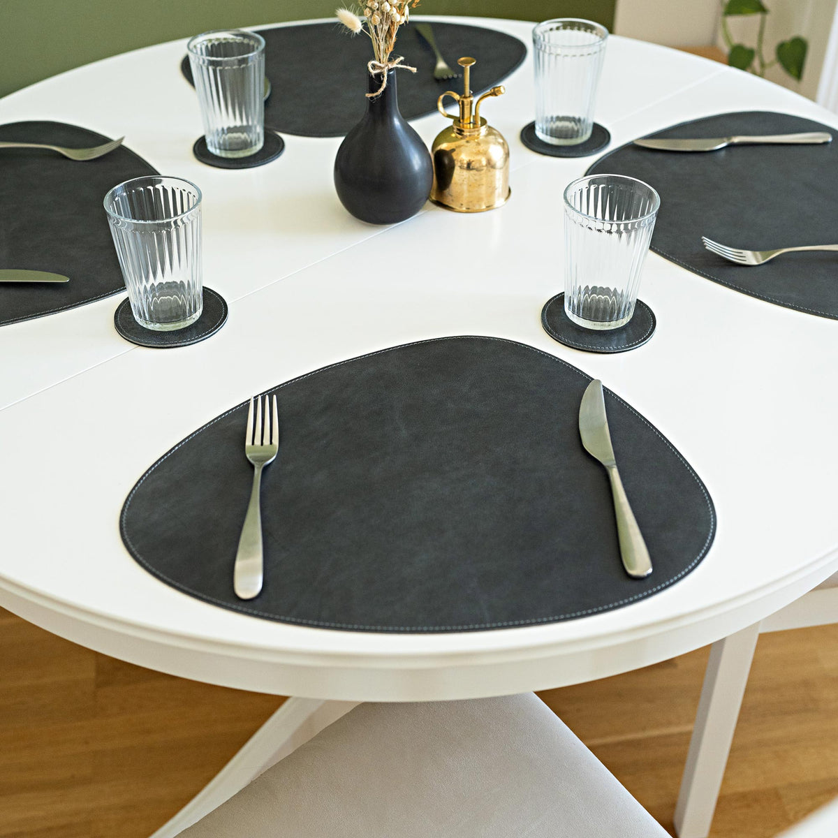 Leather Placemat "Organic"