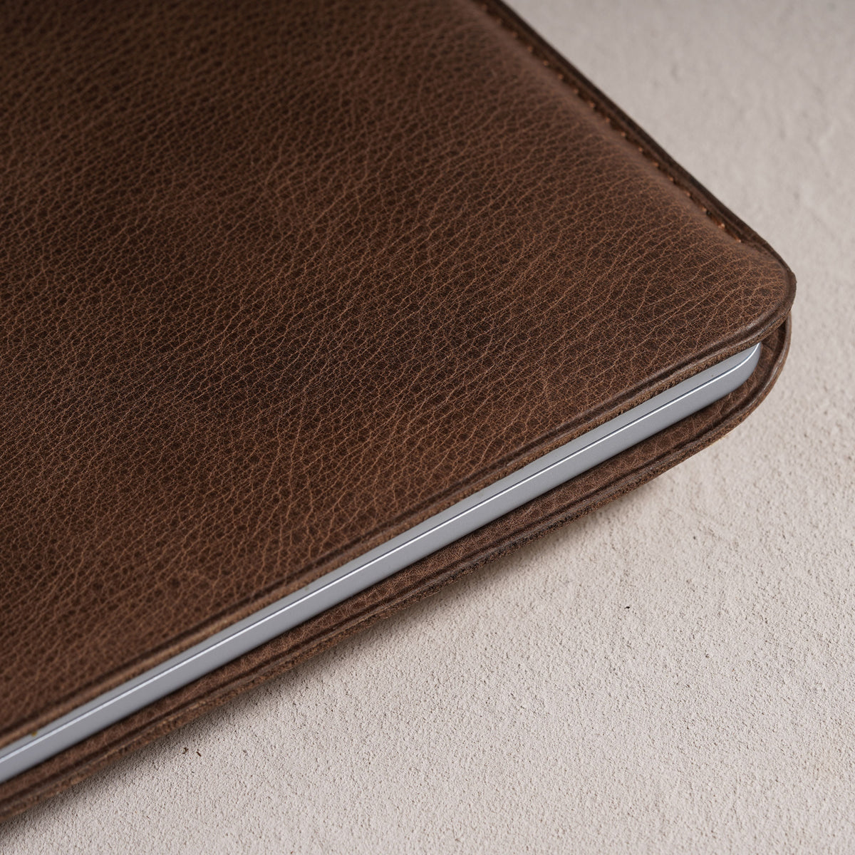 Housse d'ordinateur en cuir basic