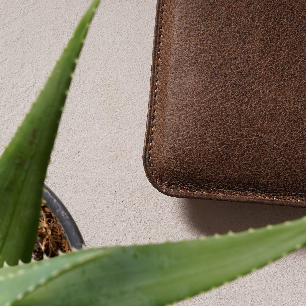 Housse d'ordinateur en cuir basic
