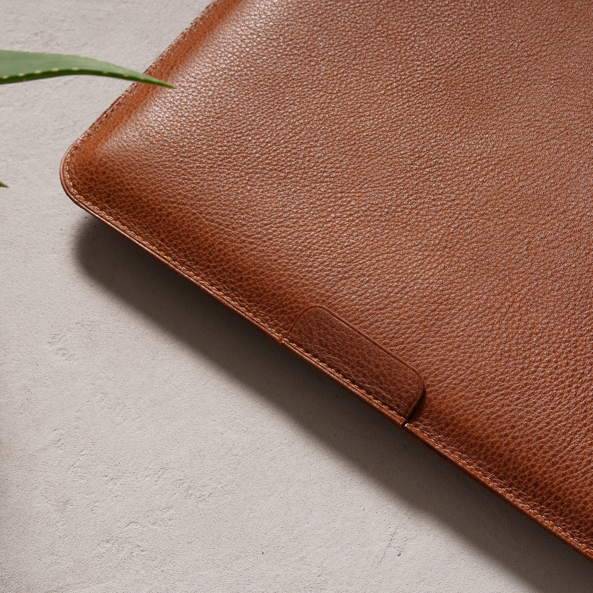 Housse d'ordinateur en cuir basic